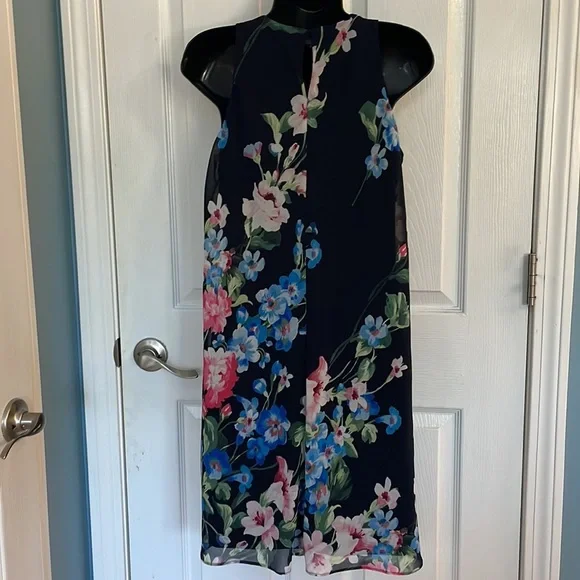 Lauren Ralph Lauren A-Line Navy Floral Dress - Picture 4 of 5